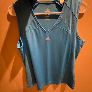 Blue Adidas Athletic Tank top